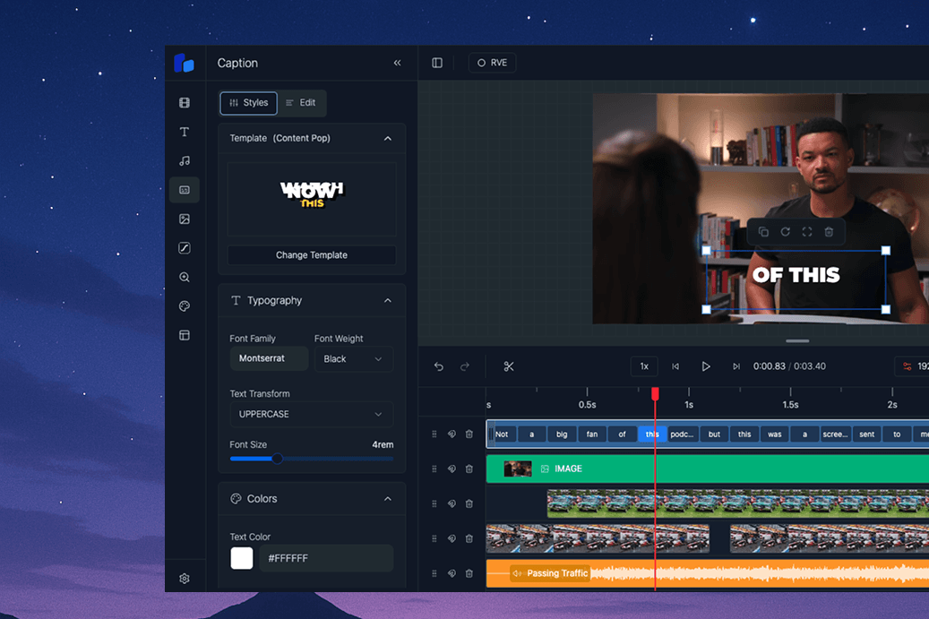 Current RVE SDK editor