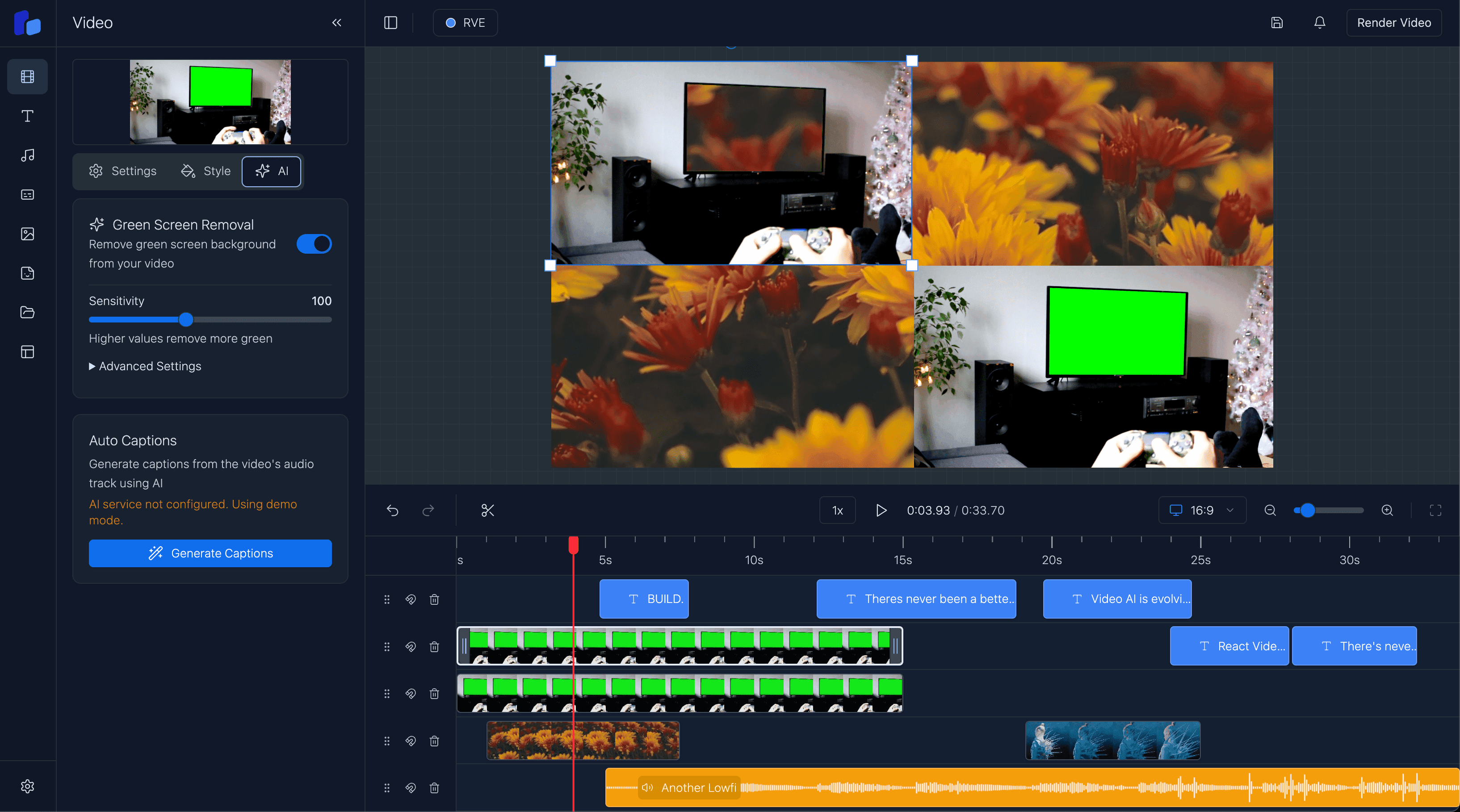 RVE Greenscreen Removal